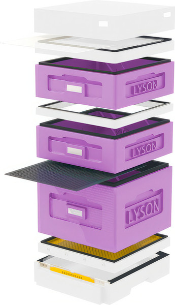 Изображение товара Улей Lyson Дадан На 10 Рамок / WK10PUW (фиолетовый/неокрашенный)