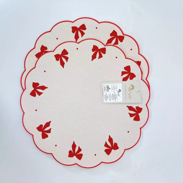 Изображение товара Набор сервировочных салфеток Arya Fiesta / 8680943258861 (белый)