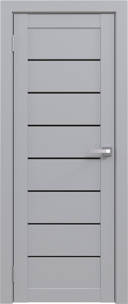 Изображение товара Дверь межкомнатная Юни Амати 01 90x200 (грей/стекло черное)