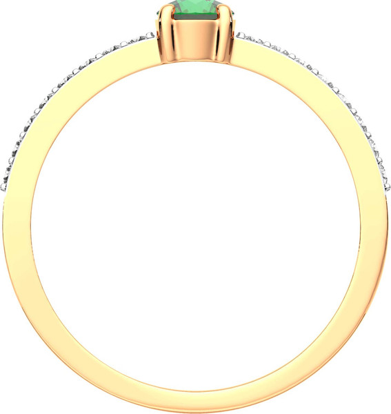 Изображение товара Комплект ювелирных украшений из розового золота ZORKA 3D2098.14K.R, 2D20201.14K.R (р.17.5)