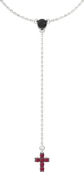 Изображение товара Комплект ювелирных украшений из серебра ZORKA Серьги 03101350, колье 05501350 40см