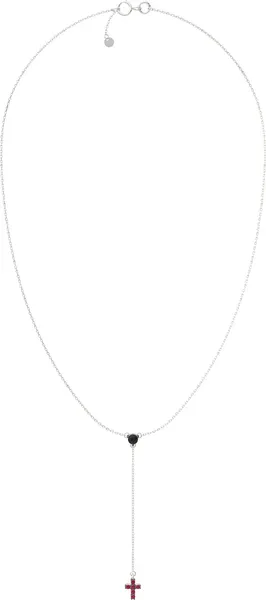 Изображение товара Комплект ювелирных украшений из серебра ZORKA Серьги 03101350, колье 05501350 40см