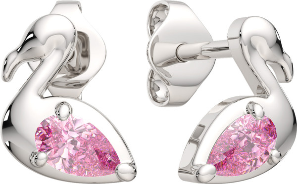 Изображение товара Комплект ювелирных украшений из серебра ZORKA Фламинго (серьги 03101316, подвеска 0440396)