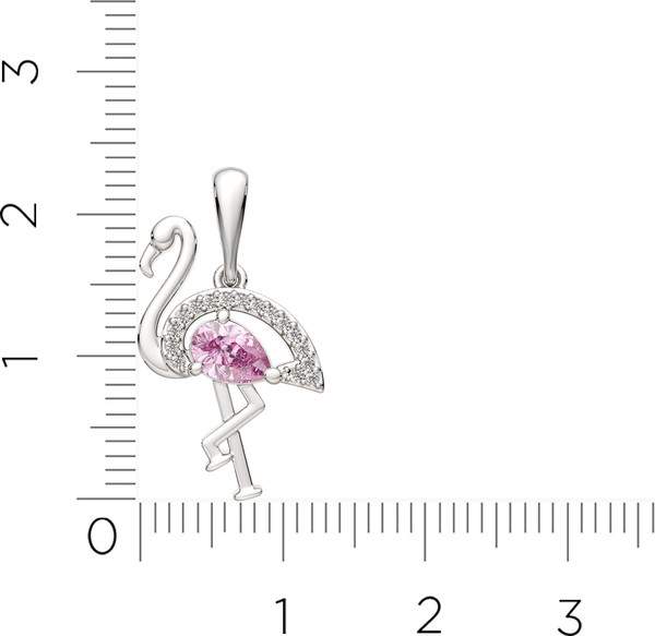 Изображение товара Комплект ювелирных украшений из серебра ZORKA Сердце (06401348, 0440396, 04401400)