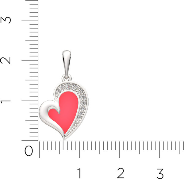 Изображение товара Комплект ювелирных украшений из серебра ZORKA Сердце (06401348, 0440396, 04401400)