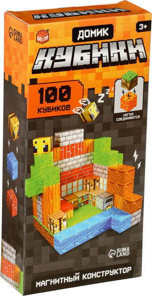Изображение товара Конструктор магнитный Unicon Домик. Мой мир / 10883713 (100эл)