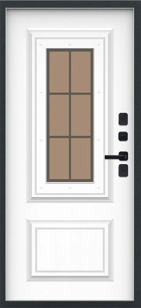 Изображение товара Входная дверь МеталЮр M73 Термо Velluto Bianco (96x205, правая)