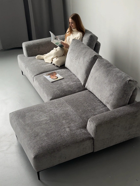 Изображение товара Диван угловой DiArt Венеция УД правый (Soho silver)