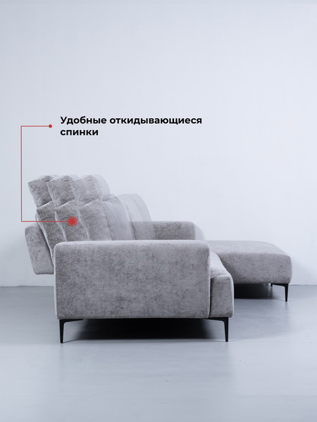 Изображение товара Диван угловой DiArt Венеция УД правый (Soho silver)