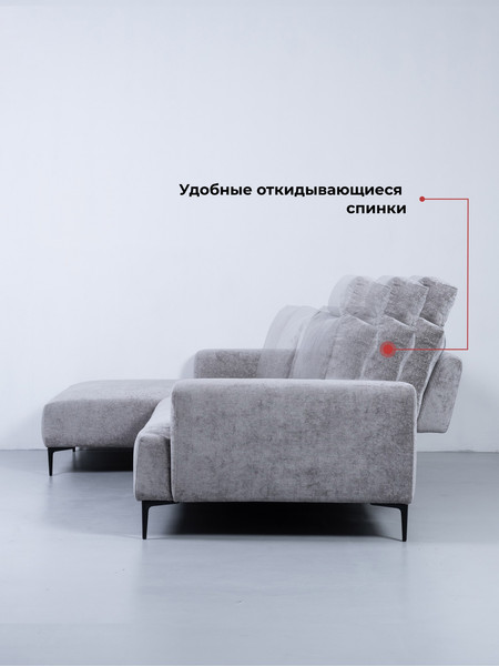 Изображение товара Диван угловой DiArt Венеция УД левый (Soho silver)