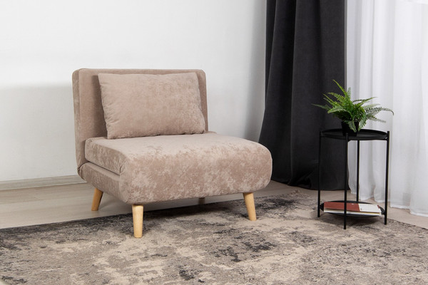 Изображение товара Кресло-кровать DiArt Элли 800 (Sensey moonlight/ножки светлые)