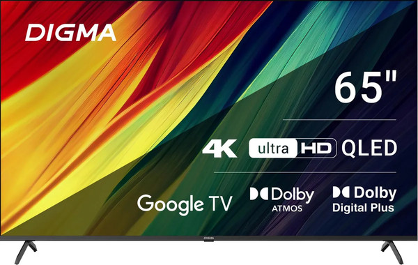 Изображение товара Телевизор Digma 65" DM-LED65UQB31 (черный)