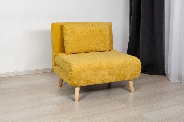 Изображение товара Кресло-кровать DiArt Элли 800 (велюр Sensey mimosa/ножки светлые)