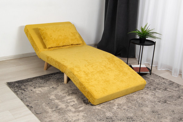 Изображение товара Кресло-кровать DiArt Элли 800 (велюр Sensey mimosa/ножки светлые)