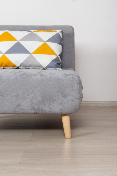 Изображение товара Кресло-кровать DiArt Элли 800 (велюр Otto Yellow/Sensey silver/ножки светлые)