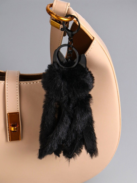 Изображение товара Брелок Sima-Land Пушистик на кольце. Черный кот / 10904372