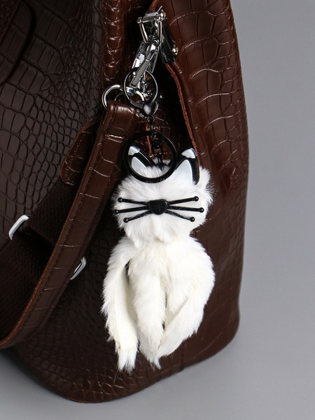 Изображение товара Брелок Sima-Land Пушистик на кольце. Белый кот / 10904373