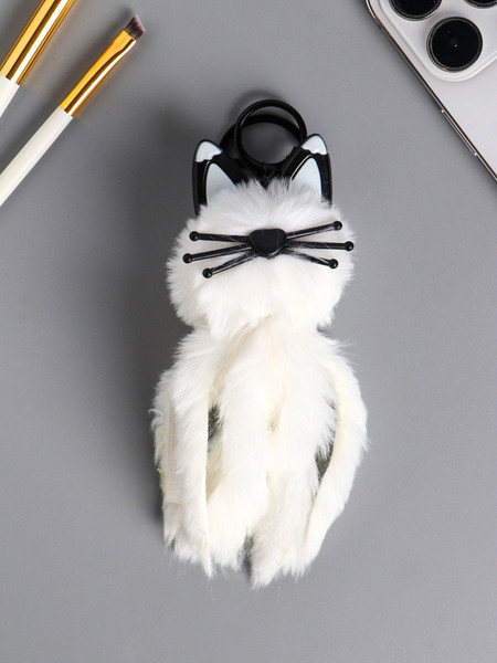 Изображение товара Брелок Sima-Land Пушистик на кольце. Белый кот / 10904373