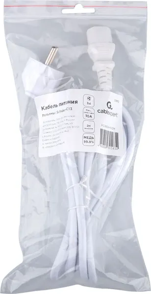 Изображение товара Кабель Cablexpert PC-186W-1-2M