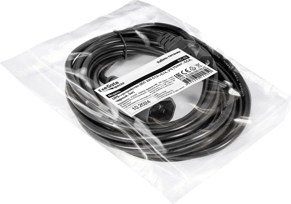 Изображение товара Кабель ExeGate Special EC-5S-C13-C14/3x0.75 (ES280991RUS)
