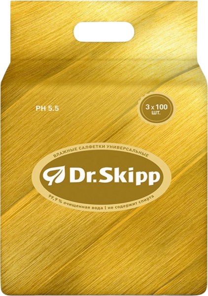 Изображение товара Влажные салфетки Dr.Skipp 3x100шт