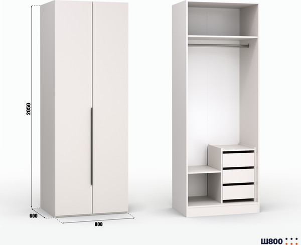 Изображение товара Шкаф Кастанье Модерн Ш 800 (кашемир)