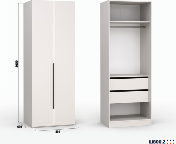 Изображение товара Шкаф Кастанье Модерн Ш 800.2 (кашемир)