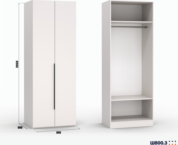 Изображение товара Шкаф Кастанье Модерн Ш 800.3 (кашемир)