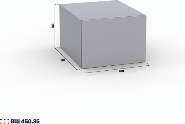 Изображение товара Антресоль Кастанье Модерн ВШ 450.35 (серый шифер)