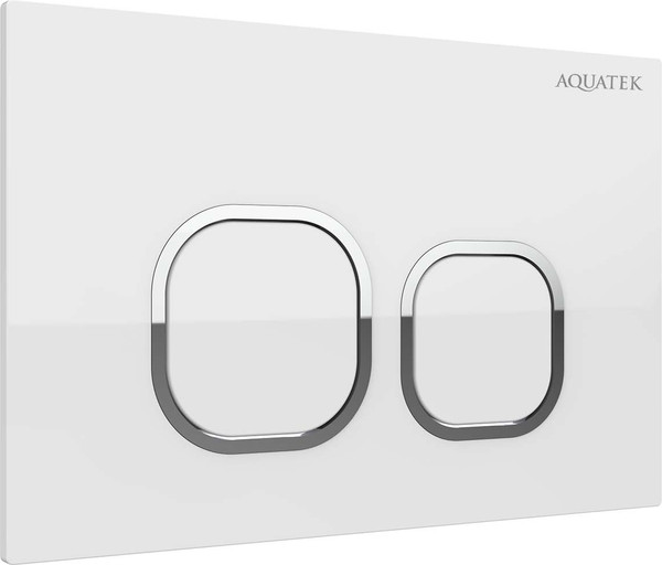 Изображение товара Кнопка для инсталляции Aquatek KDI-0000056 (белый глянец)