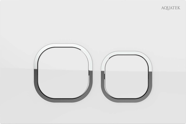 Изображение товара Кнопка для инсталляции Aquatek KDI-0000056 (белый глянец)