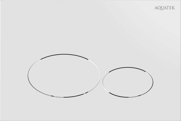 Изображение товара Кнопка для инсталляции Aquatek KDI-0000071 (белый глянец)