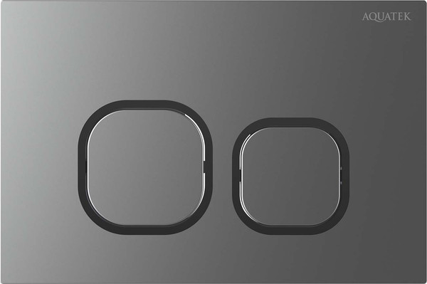 Изображение товара Кнопка для инсталляции Aquatek KDI-0000060 (оружейная сталь матовая)