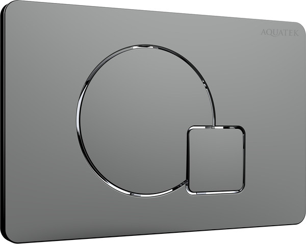 Изображение товара Кнопка для инсталляции Aquatek KDI-0000070 (оружейная сталь матовая)