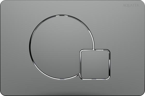 Изображение товара Кнопка для инсталляции Aquatek KDI-0000070 (оружейная сталь матовая)