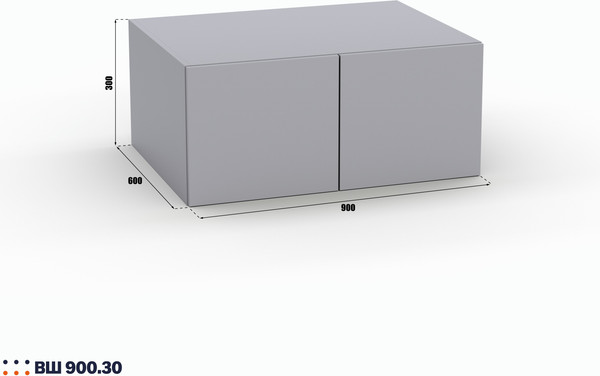 Изображение товара Антресоль Кастанье Модерн ВШ 900.30 (серый шифер)