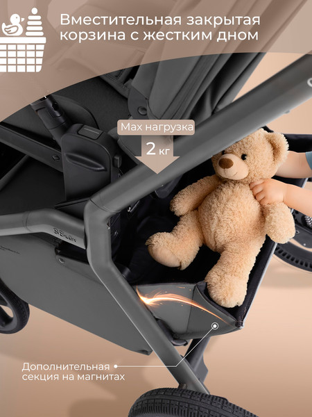 Изображение товара Детская универсальная коляска Sweet Baby 2в1 SBL Orso (темно-серый)