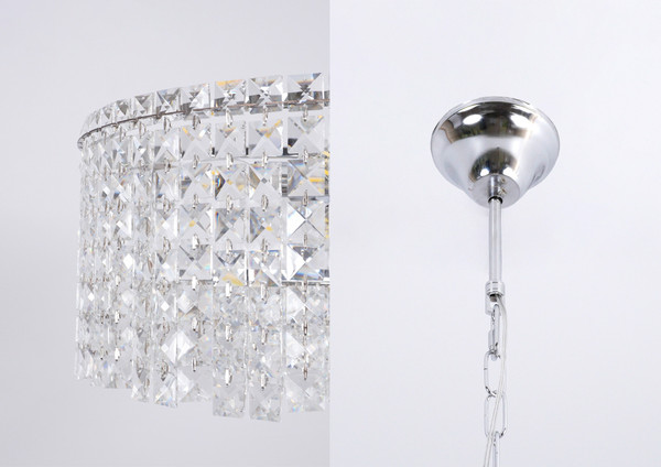 Изображение товара Люстра Estares Diona 10хЕ14-600х810-CHROME/CRYSTAL-220-IP20