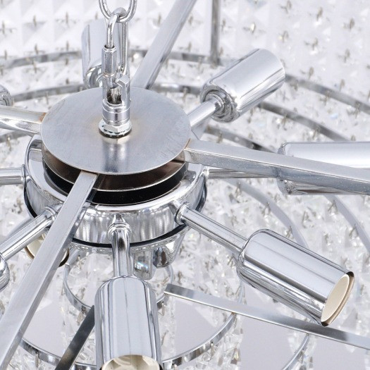 Изображение товара Люстра Estares Diona 8хЕ14-500х810-CHROME/CRYSTAL-220-IP20