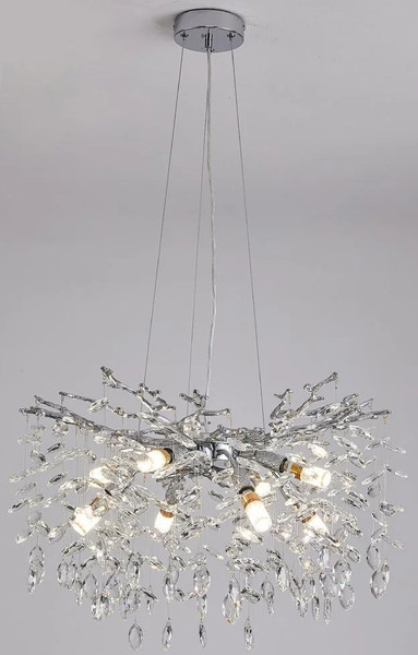 Изображение товара Люстра Estares Roxana 55 E14х8 R-600x1200-CHROME/CRYSTAL-220-IP20