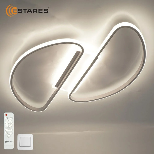Изображение товара Потолочный светильник Estares Modena 80W R-RC-540x640x55-WHITE/WHITE-220-IP20