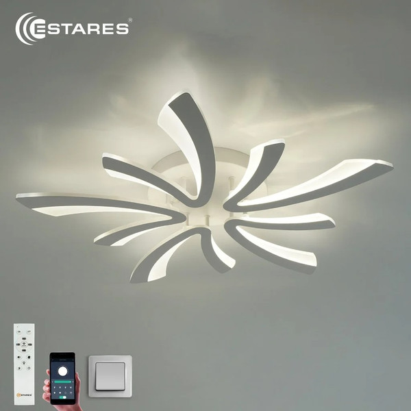 Изображение товара Люстра Estares Alessia 100W 5F-APP-750x76-WHITE/WHITE-220-IP20