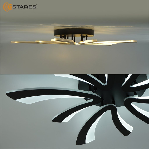 Изображение товара Люстра Estares Alessia 100W 5F-APP-750х76-BLACK/WHITE-220-IP20