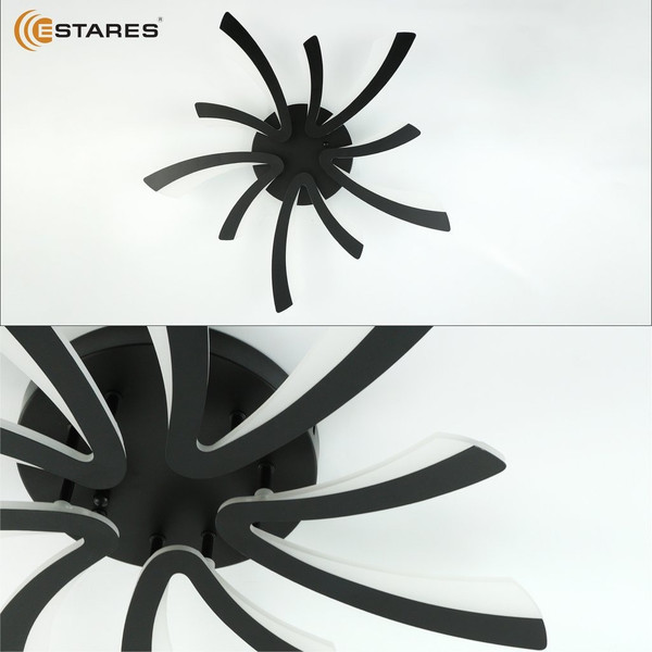 Изображение товара Люстра Estares Alessia 100W 5F-APP-750х76-BLACK/WHITE-220-IP20