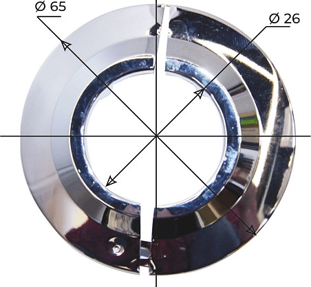 Изображение товара Отражатель для смесителя MasterProf 3/4" разъемная ИС.130516 (нержавеющая сталь/хром)