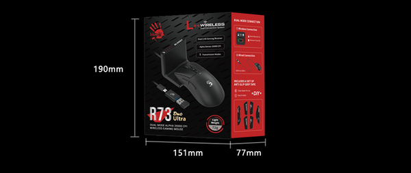 Изображение товара Мышь A4Tech Bloody R73 Ultra Duo (черный)