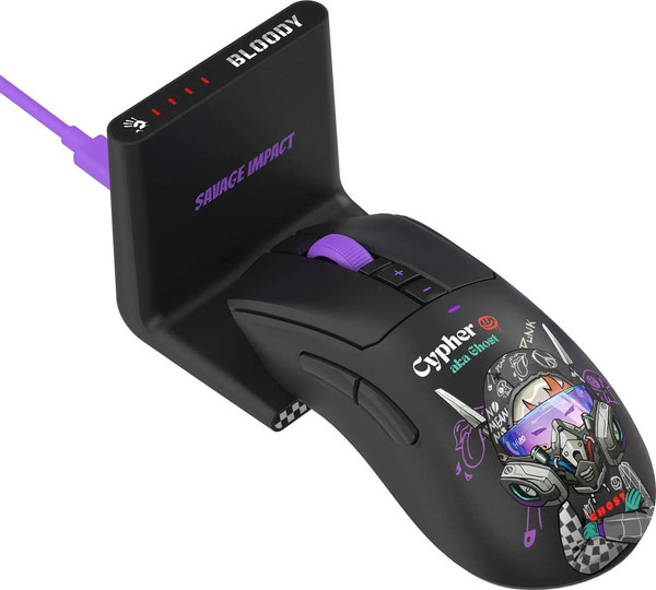 Изображение товара Мышь A4Tech Bloody R73 Ultra Duo (черный/рисунок)