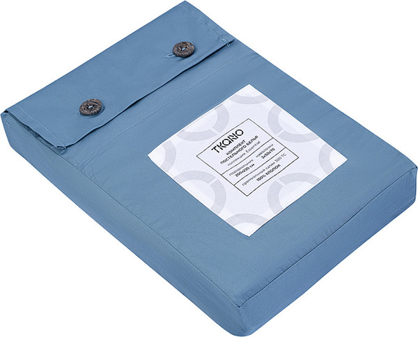 Изображение товара Пододеяльник с наволочками Tkano Essential / TK25-DC0004 (джинсово-синий)