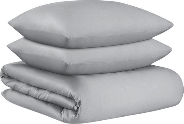 Изображение товара Пододеяльник с наволочками Tkano Essential / TK25-DC0008 (светло-серый)