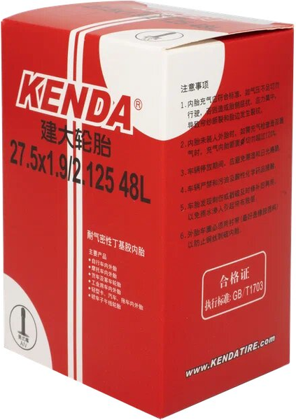 Изображение товара Камера для велосипеда Kenda 27.5x1.95/2.125 AV48